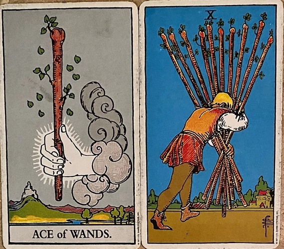 Levenspad En Tarot Staven 10