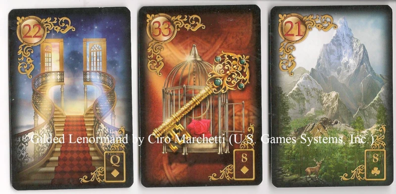 De Betekenis Van Gilded Reverie Lenormand Kaarten